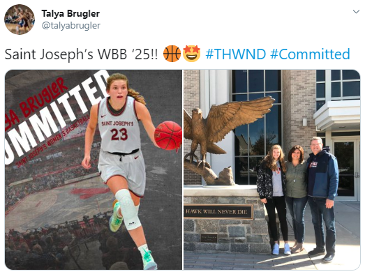 Talya Brugler commit tweet